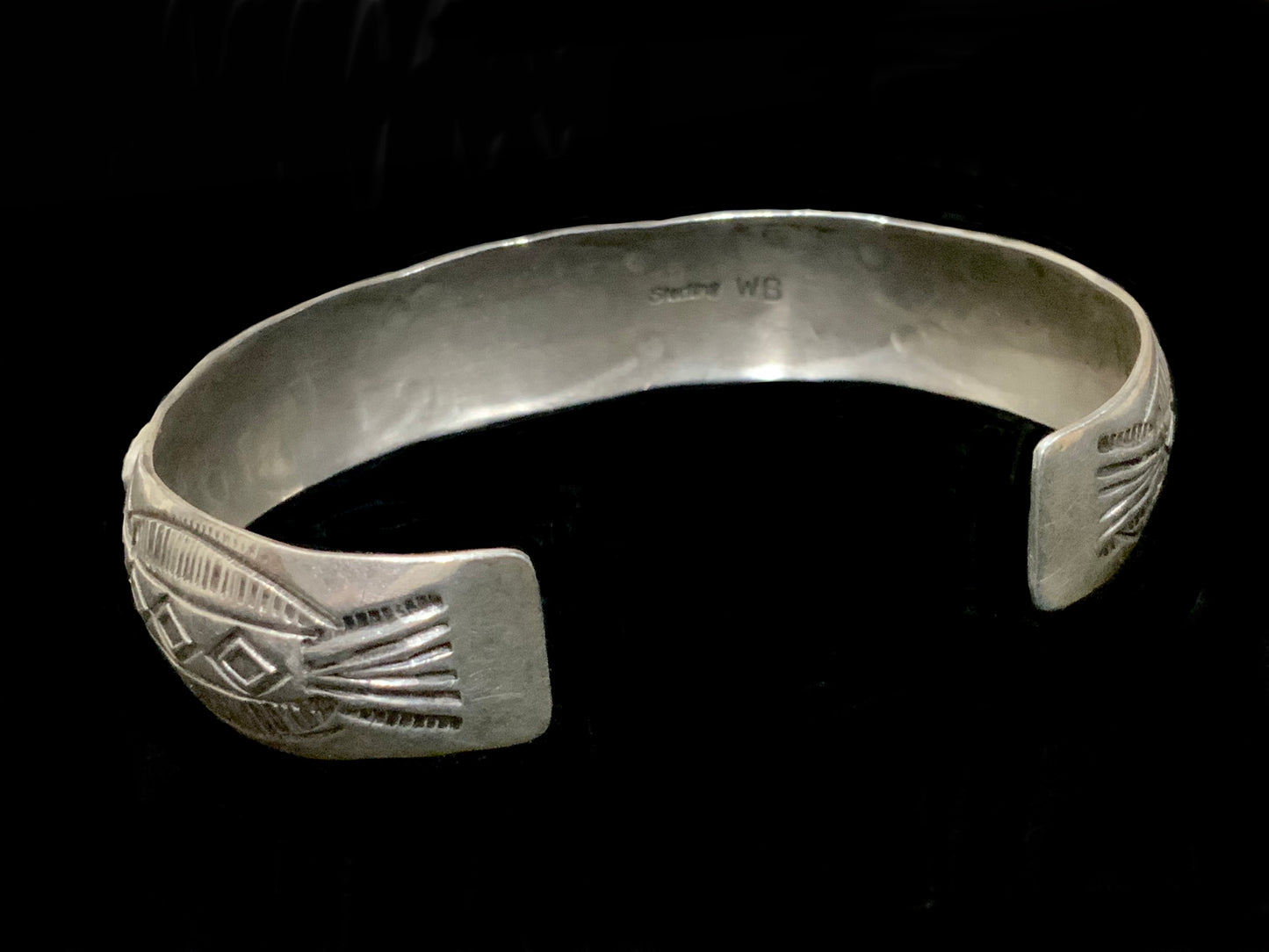 Wilbert Benally, Navajo Sterling Silver & Turquoise Cuff Bracelet