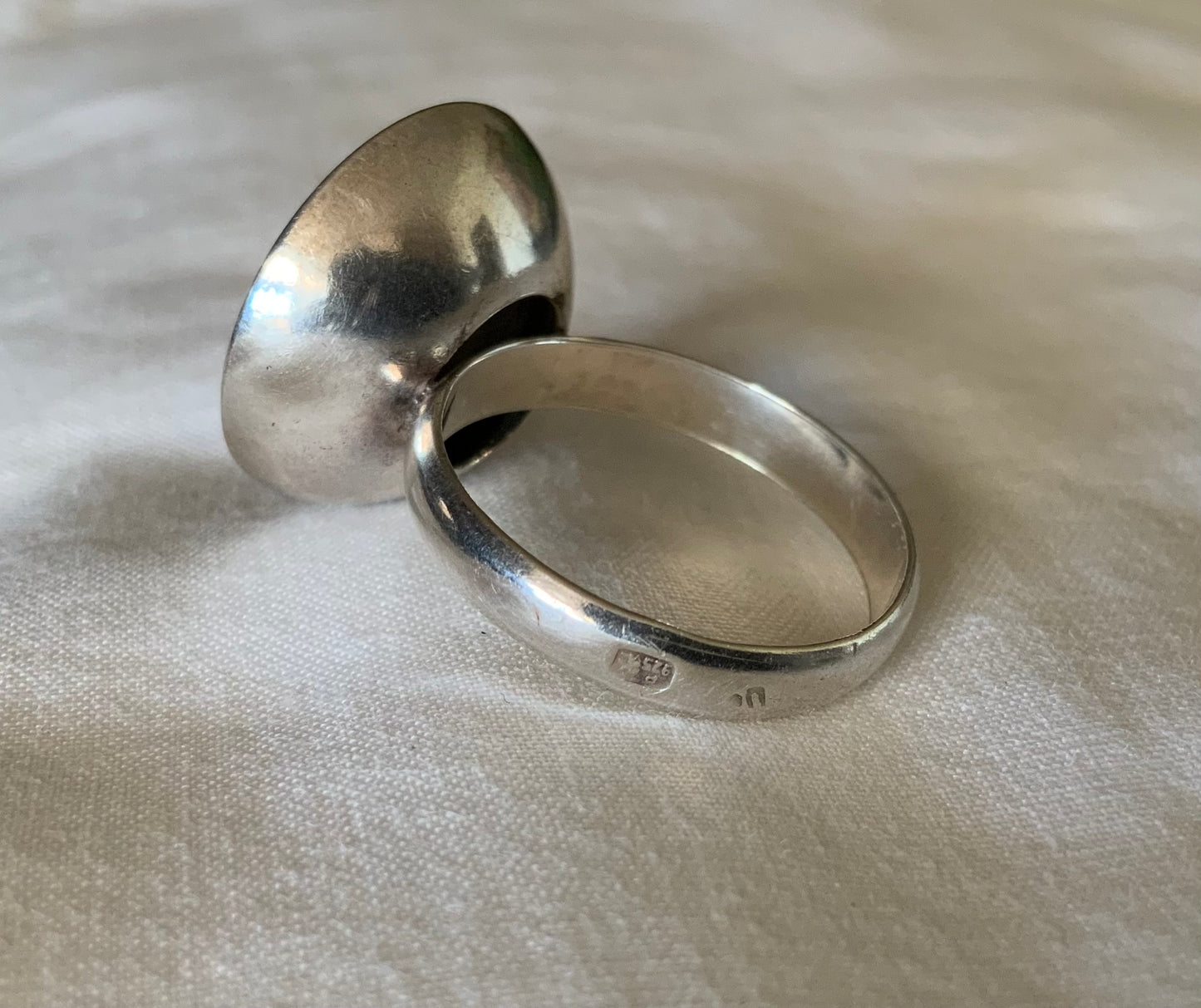 Modernist Sterling Silver 925 Dome Ring POLAND