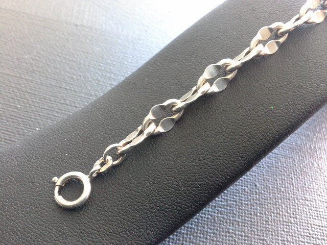 BALESTRA ITALY ANCHOR CHAIN BRACELET STERLING SILVER 925